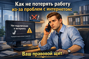 Как не потерять работу из-за проблем с интернетом: Ваш правовой щит